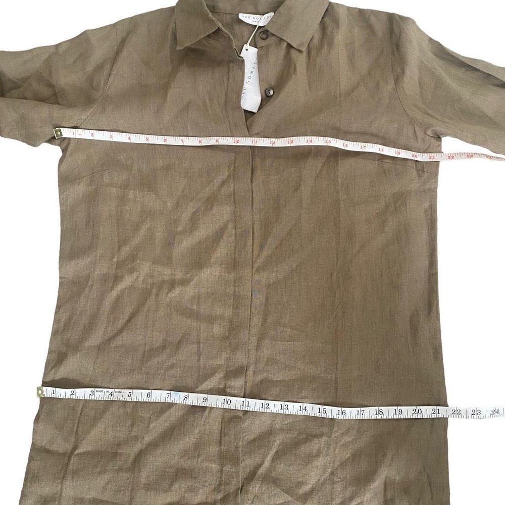NEW NWT Neu Nomads Shirt Dress Size M/L Sustainable Non Toxic Tencel, M23 - Picture 10 of 12